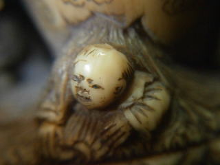 The boy Break the jar netsuke Norishige signed６