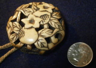 ryusa manjyu netsuke egg plant EDO ERA 1