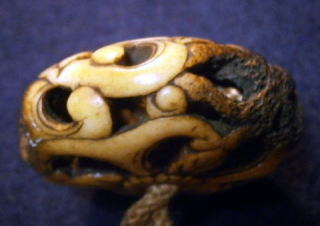 ryusa manjyu netsuke egg plant EDO ERA 4