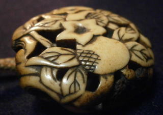 ryusa manjyu netsuke egg plant EDO ERA 7